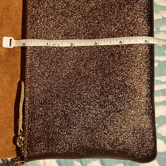 NWT MARLON PURSE MADE IN ITALY BRONZE METALLIC - Picture 10 of 10